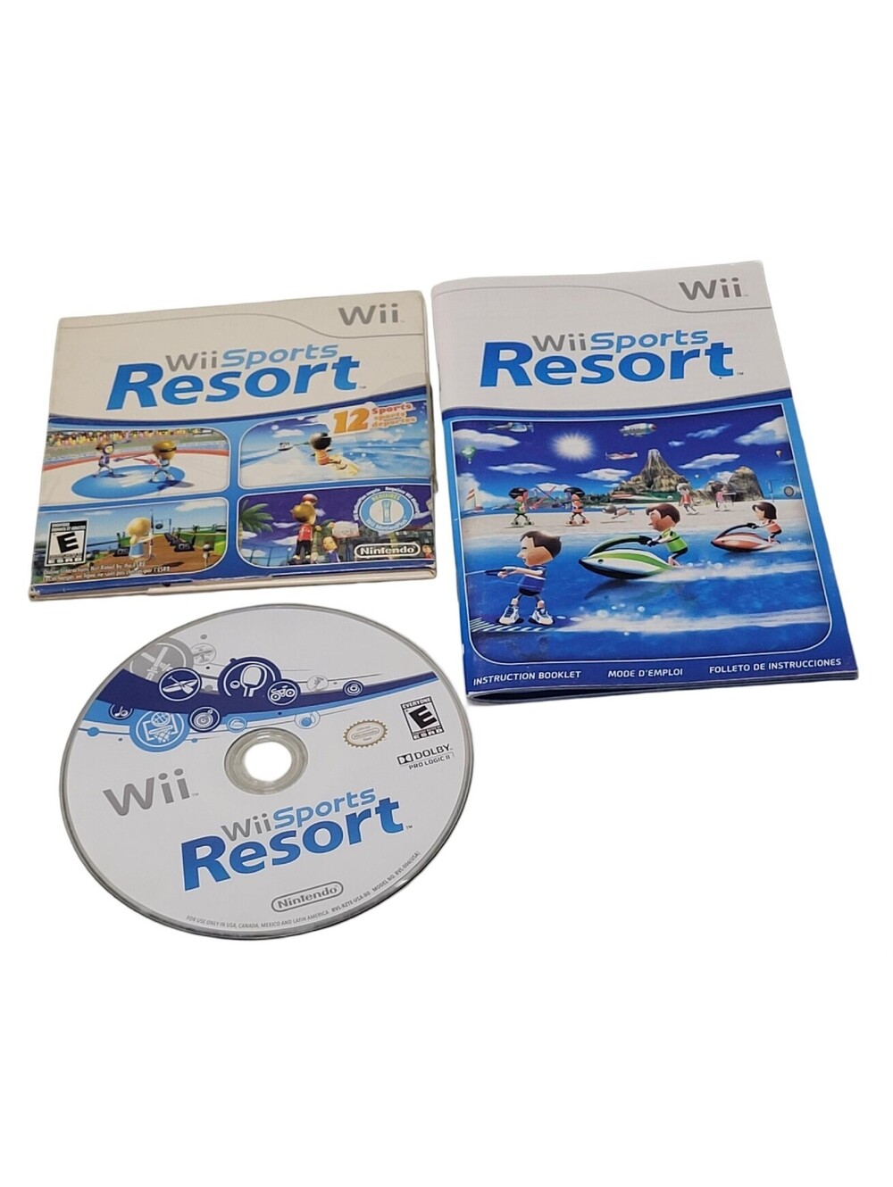 Wii Sports Resort Nintendo Wii, 2009 in Cardboard Sleeve W/ Manual